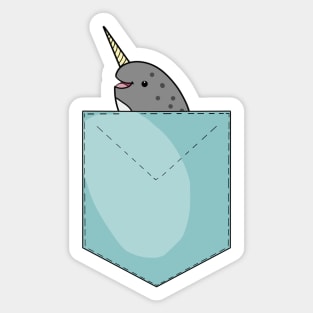 Whale in your pocket - Narwhal Sticker